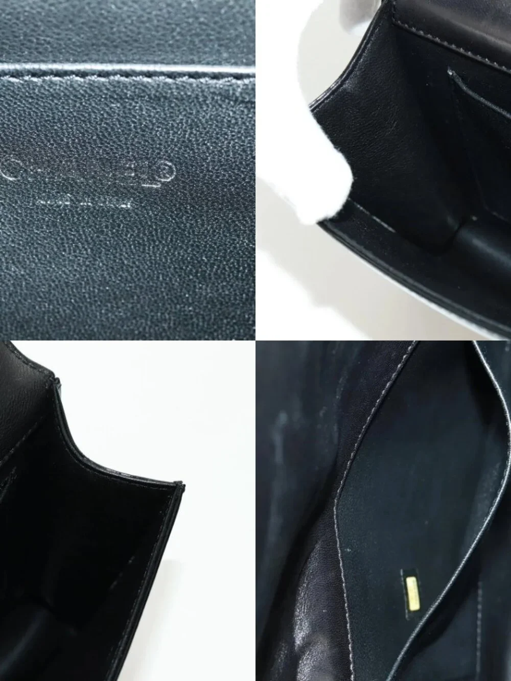 CHANEL Mademoiselle Comic JUST A DROP OF NO.5 Bag Patent Leather CC Auth 171816V